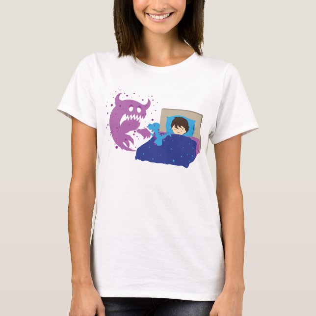 Camiseta Tiny Protector T-Rex Ladie é forjada (Frente)