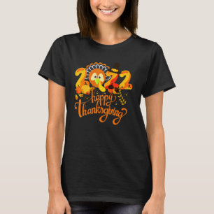 Camiseta Tiny Turkeys Feliz Ação de Graças à Turquia Custo