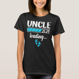 Camiseta Tio 2024 Carregando Anúncio De Bebê Primeira Vez U