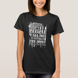 Camiseta Tio Algumas Pessoas Me Chamam De Veterano O Mais I