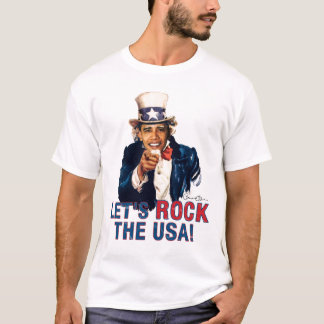 Camiseta Tio Barack Obama - deixe-nos balançar os EUA