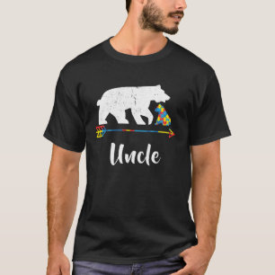 Camiseta Tio Bear Autismo Sensibilização Orgulhosa Autismo