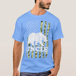 Camiseta Tio Bear Camping Hiking Camouflage EUA