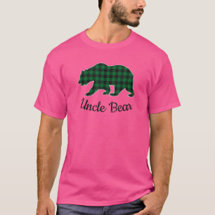 Camiseta Tio Bear Natal Pajama Green Buffalo Xadrez_1