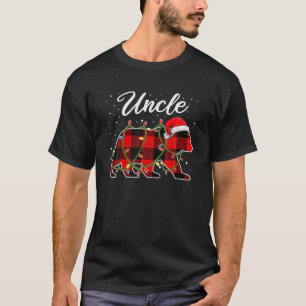 Camiseta Tio Bear Red Buffalo Xadrez Bono Mamãe Urso Pajam