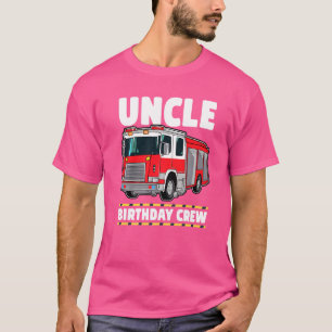 Camiseta Tio Birthday Tripulante Bombeiros