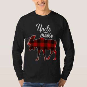 Camiseta Tio Bonito Mose Vermelha Xadrez de Natal Correspon