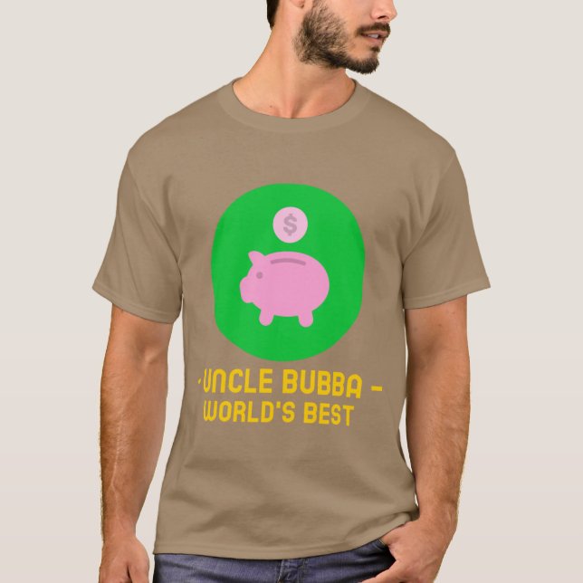 Camiseta Tio Bubba Mundos Mais Engraçado (Frente)