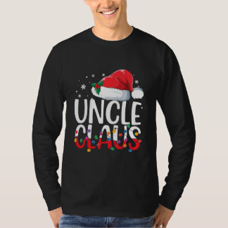 Camiseta Tio Claus Correspondendo Pijama de Natal da Famíli
