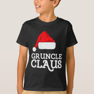 Camiseta Tio-claus natal chapéu do papai noel pijama famíli