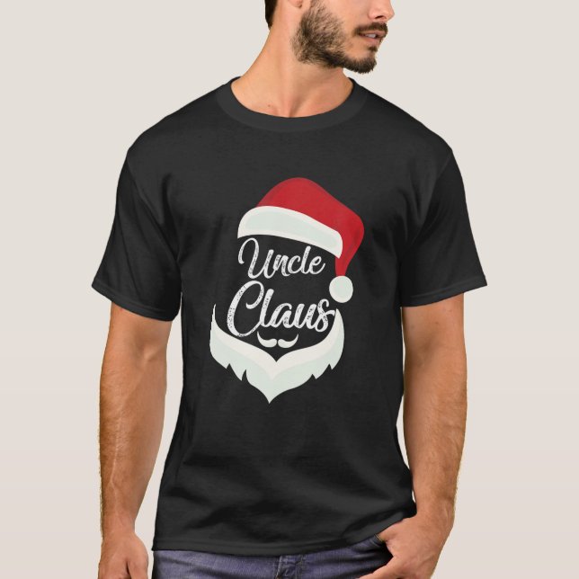Camiseta Tio Claus Natal Engraçado Papais noeis de Pijamas (Frente)