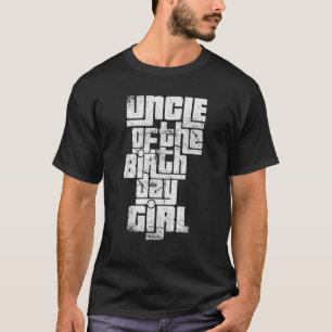 Camiseta Tio da aniversariante legal correspondência gráfic