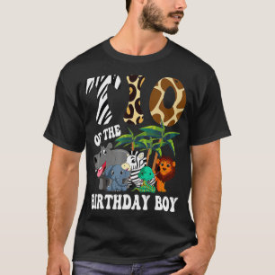 Camiseta Tio da celebração Safari do aniversário do Zoo Bda
