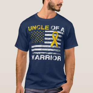 Camiseta Tio Da Consciência Do Cancer De Infância Do Guerre