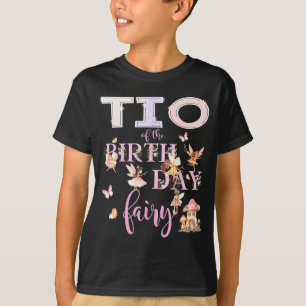 Camiseta Tio Da Fada De Aniversário Menina Mágica Fada