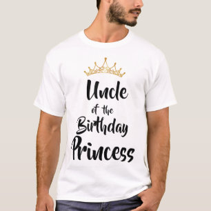 Camiseta Tio Da Família Aniversário Princesa Correspondente