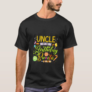 Camiseta Tio Da Festa de aniversário De Docinho De Aniversá