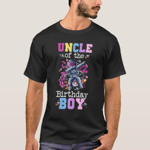 Camiseta Tio da Festa de aniversário do Tema Espacial do As