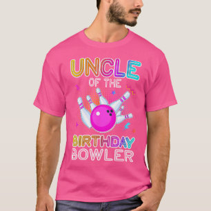 Camiseta Tio Da Festa De Boliche De Aniversário De Bowler C