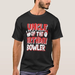 Camiseta Tio Da Festa De Boliche De Bowler De Aniversário