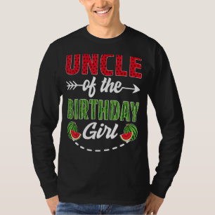 Camiseta Tio Da Garota De Aniversário, Melancia Unc