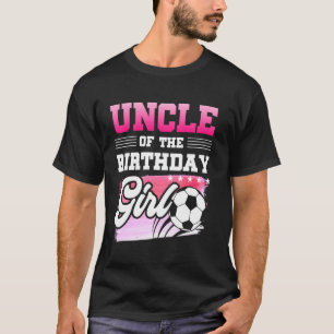 Camiseta Tio Da Menina Do Aniversário Jogadores De Futebol