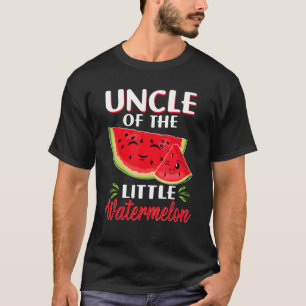 Camiseta Tio Da Pequena Melancia Melon Birthday Fami