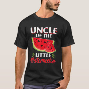Camiseta Tio Da Pequena Melancia Melon Birthday Fami