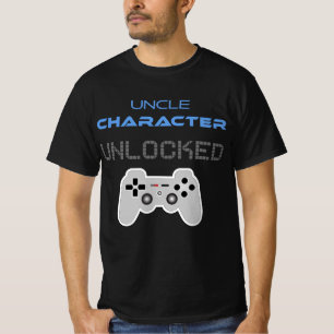 Camiseta Tio da Primeira Vez: Caráter Tio Desbloqueado