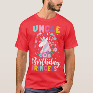 Camiseta Tio da Princesa de Aniversário, Unicórn, Aniversár