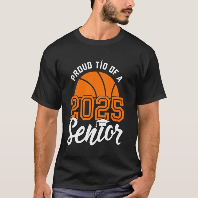 Camiseta Tio De Classe De Graduação De Basquete De Mais vel (Frente)