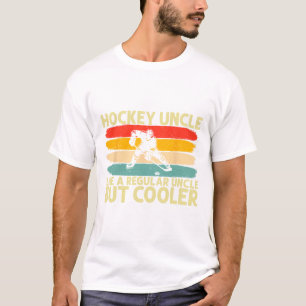 Camiseta Tio de hóquei Design para tio jogador de hóquei no
