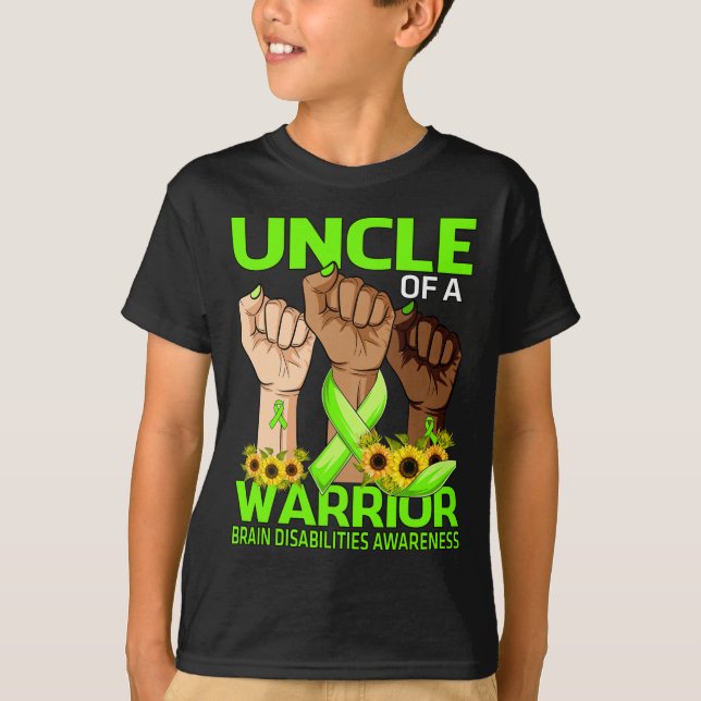 Camiseta Tio De Mão De Um Guerreiro Com Deficiência Cerebra (Frente)