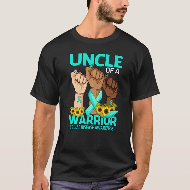 Camiseta Tio De Mão De Uma Doença Celular Guerreira Sensibi (Frente)