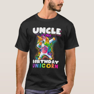 Camiseta Tio De Nascimento Unicórnio Dabbing Unicorn Matand