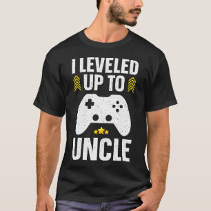 Camiseta Tio Design Para Homens Pai Promovido a Tio pela Pr