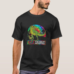 Camiseta Tio Dinossaur Pai Engraçado Unclesaurus 2 Duas Cr
