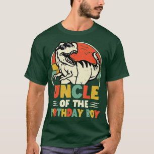 Camiseta Tio Dinossauro da Família Aniversário Corresponden