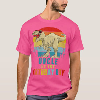 Camiseta Tio Dinossauro da Família Aniversário Corresponden