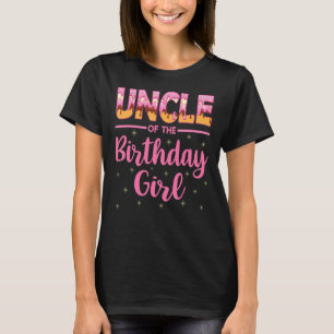 Camiseta Tio Divertido Da Rosquinha De Aniversário Família