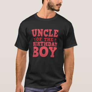 Camiseta Tio Do Aniversário Da Família Birthday Boy Uncl