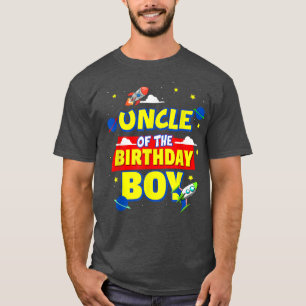 Camiseta Tio Do Astronauta De Aniversário Do Espaço Exterio