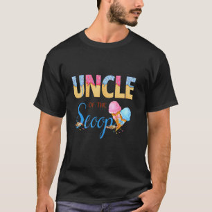 Camiseta Tio do Bebê de Revelação de Gênero do Sorvete The