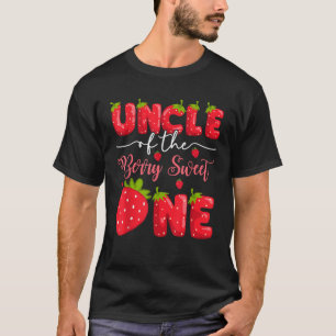 Camiseta Tio Do Berry Sweet One primeiro aniversario Strawb