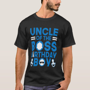 Camiseta TIO Do Chefe Aniversariante Menino Divertido Famíl