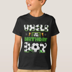 Camiseta Tio Do Grupo De Futebol Do Menino De Aniversário F