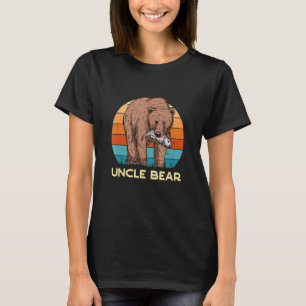 Camiseta Tio do Homem Urso Deus-Pai do Urso Marrom Legal Pe