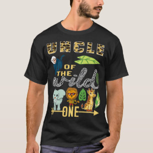 Camiseta Tio Do Jardim Zoológico Selvagem Mãe Aniversári
