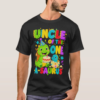 Camiseta Tio Do Menino De 1 Ano Do Aniversário Do One-A-Sau