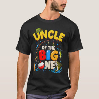 Camiseta Tio do Menino do Aniversário de Pesca do Grande